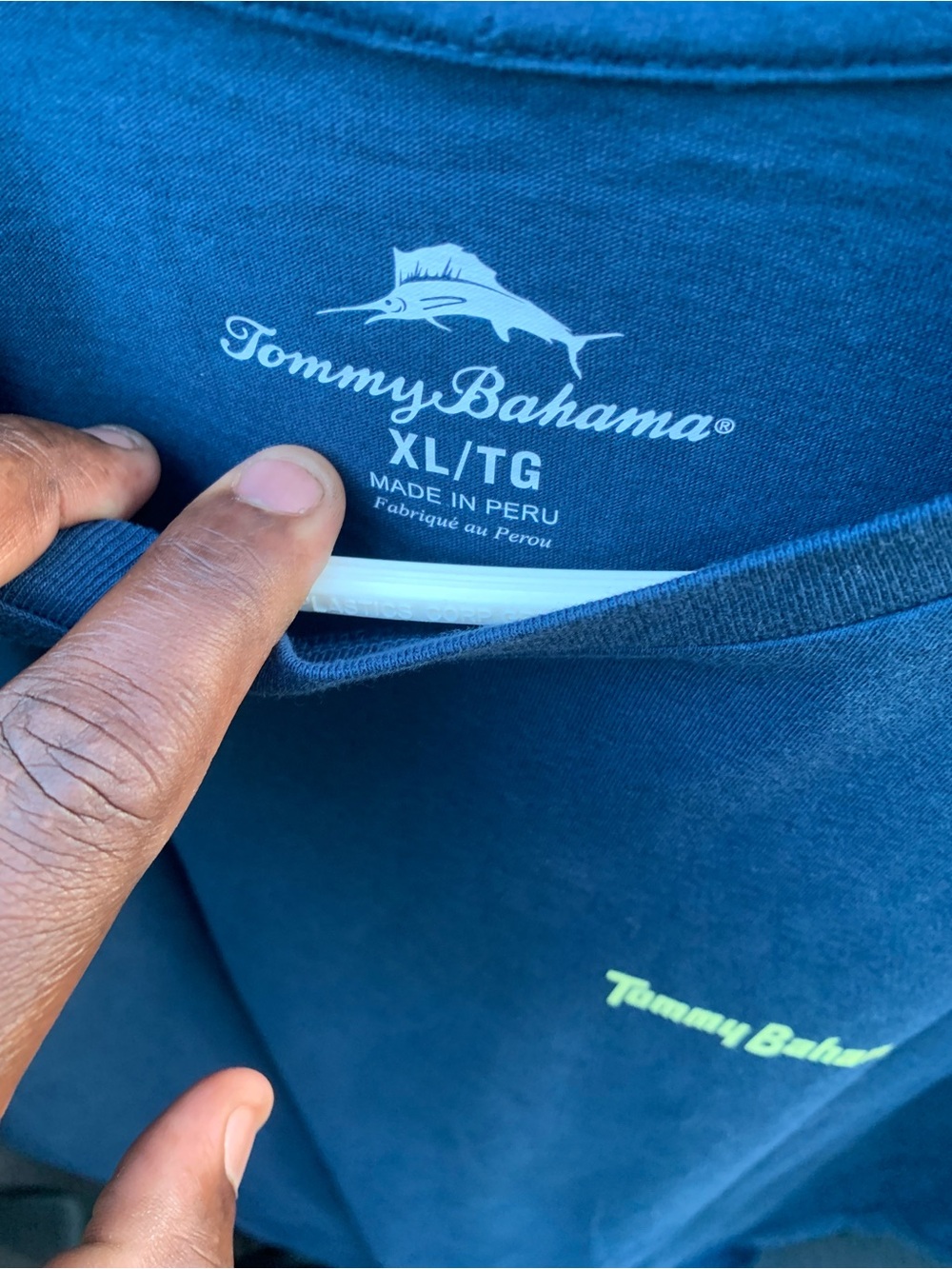 Tommy Bahama Navy Blue Logo Tee